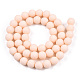 Opache perle di vetro fili GLAA-T032-P8mm-MD09-3