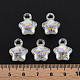 Pendentifs acryliques craquelés transparents MACR-S373-63-L07-5