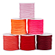 Pandahall elite 6 rouleaux de fil de nylon tressé 6 couleurs NWIR-PH0002-07B-1