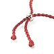 Braided Polyester Cord Bracelet AJEW-JB01122-4