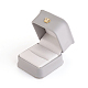 Cajas de regalo de anillo de cuero de pu X-LBOX-L005-A02-3