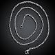 316L Surgical Stainless Steel Rolo Chain Necklaces for Men NJEW-BB07991-22-2