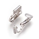 Accessoires de convertisseurs de boucles d'oreilles à clipser en laiton KK-L175-01P-2