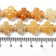 Chapelets de perles en jade topaze naturelle G-P520-A08-01-5