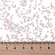 MIYUKIラウンドロカイユビーズ  日本製シードビーズ  （rr272)ピンクの裏地付きクリスタルab  15/0  1.5mm  穴：0.7mm  約5555PCS /ボトル  10 G /ボトル SEED-JP0010-RR0272-4