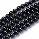 Brins de perles rondes en onyx noir naturel X-G-T055-8mm-10-1