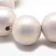Perles acryliques opaques peintes à la bombe X-ACRP-Q024-10mm-G09-2
