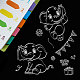 塩ビプラスチックスタンプ  DIYスクラップブッキング用  装飾的なフォトアルバム  カード作り  スタンプシート  象模様  16x11x0.3cm DIY-WH0167-56-157-4