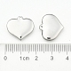 304 Stainless Steel Stamping Blank Tag Heart Pendants STAS-R063-02-3