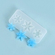 Thème de noël bricolage pendentif flocon de neige moules en silicone DIY-F114-33-1