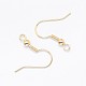 Rack Plating Brass Earring Hooks X-KK-E672-107KCG-2