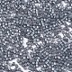 11/0グレードのベーキングペイントガラスシードビーズ  シリンダー  均一なシードビーズサイズ  不透明色の光沢  ライトスチールブルー  1.5x1mm程度  穴：0.5mm  約2000個/10g X-SEED-S030-1152-2