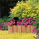 アクリルガーデンステーク  グラウンドインサート装飾  庭用  芝生  庭の装飾  思い出の言葉をいつまでも胸に  足跡  250x150mm AJEW-WH0382-003-6