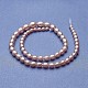 Brins de perles graduées en perles d'eau douce de culture naturelle PEAR-P060-05C-01-2
