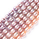 Oval Natural Cultured Freshwater Pearl Beads Strands PEAR-R015-43-7