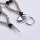 Electroplate Glass Bead Bracelets BJEW-JB03504-02-3