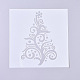 Modelli di stencil per pittura da disegno riutilizzabili in plastica a tema natalizio DIY-G027-E02-2