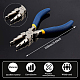 BENECREAT 6 in 1 Bail Making Pliers Wire Looping Forming Pliers with Non-Slip Comfort Grip Handle for 3mm to 9.5mm Loops and Jump Rings PT-BC0001-20-4