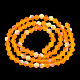 Imitez des brins de perles en verre givré bicône en cristal autrichien GLAA-F029-TM3mm-A23-3