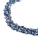 Electroplate Transparent Glass Beads Strands EGLA-N002-20A-D03-3