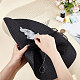 2Pcs 2 Colors Polyester Imitation Straw Oval Hat Base for Millinery AJEW-FG0002-83-3