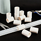 PVCプラスチック水道管ストレートコネクター  ホワイト  40x29.5mm  穴：25mm FIND-WH0137-15B-02-4