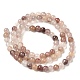 Chapelets de perles aux fraises en quartz naturel G-H298-A03-01-3