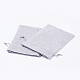 ポリエステル模造黄麻布包装袋巾着袋  グレー  18x13cm ABAG-R004-18x13cm-09-2