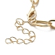 Железное кольцо браслеты BJEW-C054-04G-4