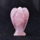 Figurines d'ange de guérison sculptées en quartz rose naturel PW-WG20771-02-1