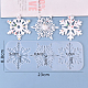 Stampi in silicone per fondente alimentare con fiocchi di neve a tema invernale WINT-PW0001-075-5