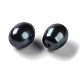 Perle di perle d'acqua dolce coltivate naturali tinte PEAR-E020-24-2