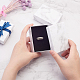 Benecreat 12 pack coffrets pendentifs à bijoux en carton rectangle effet marbre blanc coffrets cadeaux avec insert éponge CBOX-BC0001-21-4