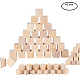 Bloque de madera cubo macizo benecreat DIY-BC0010-04-2