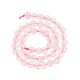 Nbeads 5 fili circa 410 pezzi di perle di quarzo rosa naturale G-NB0004-53-1