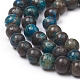 Fili di perline di malachite blu naturale G-G829-02-6mm-3