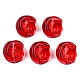 Transparent Spray Painted Glass Beads GLAA-N035-036-C07-2
