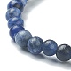 Natürliche Sodalith Perlen Stretch-Armbänder BJEW-A117-A-36-3