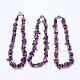 Colliers de perles en pierres gemmes naturelles NJEW-G914-01-2