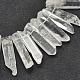Granos de cristal de cuarzo natural hebras G-P319-14-3