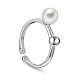 Shegrace simple moda 925 anillos de dedo de plata de ley JR179A-1