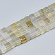 Chapelets de perles en agate blanche naturelle X-G-S357-G10-1