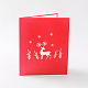 3d merry christmas pop up cartes de voeux de cerf noël DIY-N0001-126R-4