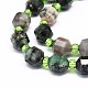Fili di perle di quarzo smeraldo naturale G-O201B-39-3