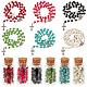 Set di collane di perline rosario turchesi sintetiche rotonde da 6 pz NJEW-AB00003-1