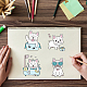 GLOBLELAND French Bulldog Clear Stamps Dogs Silicone Clear Stamp Transparent Stamp Seals for Cards Making DIY Scrapbooking Photo Journal Album Decoration DIY-WH0167-56-681-2