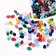 Perles de verre tchèques, transparent et imitation opalite, perles percées, larme, couleur mixte, 9.5x6mm, trou: 0.8 mm, environ 357~363 PCs / sachet 