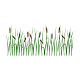 Superdant plantes vertes stickers muraux autocollants roseaux stickers muraux avec herbe nature pvc décoration murale pour chambre maison salle de classe décorations DIY-WH0228-750-1