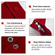NBEADS 12 Pcs Velvet Jewelry Pouches with Snap Button TP-NB0001-41A-03-4