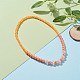 Акриловый браслет из бисера и ожерелье для детей SJEW-JS01207-03-3